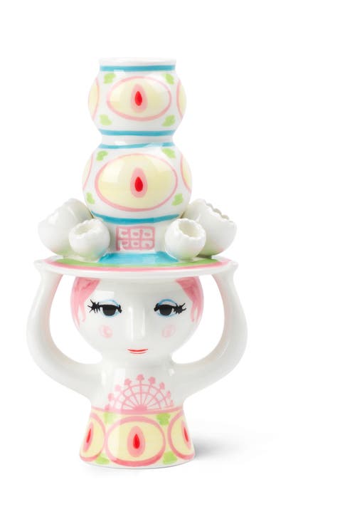 Lady With Hat Candle Holder
