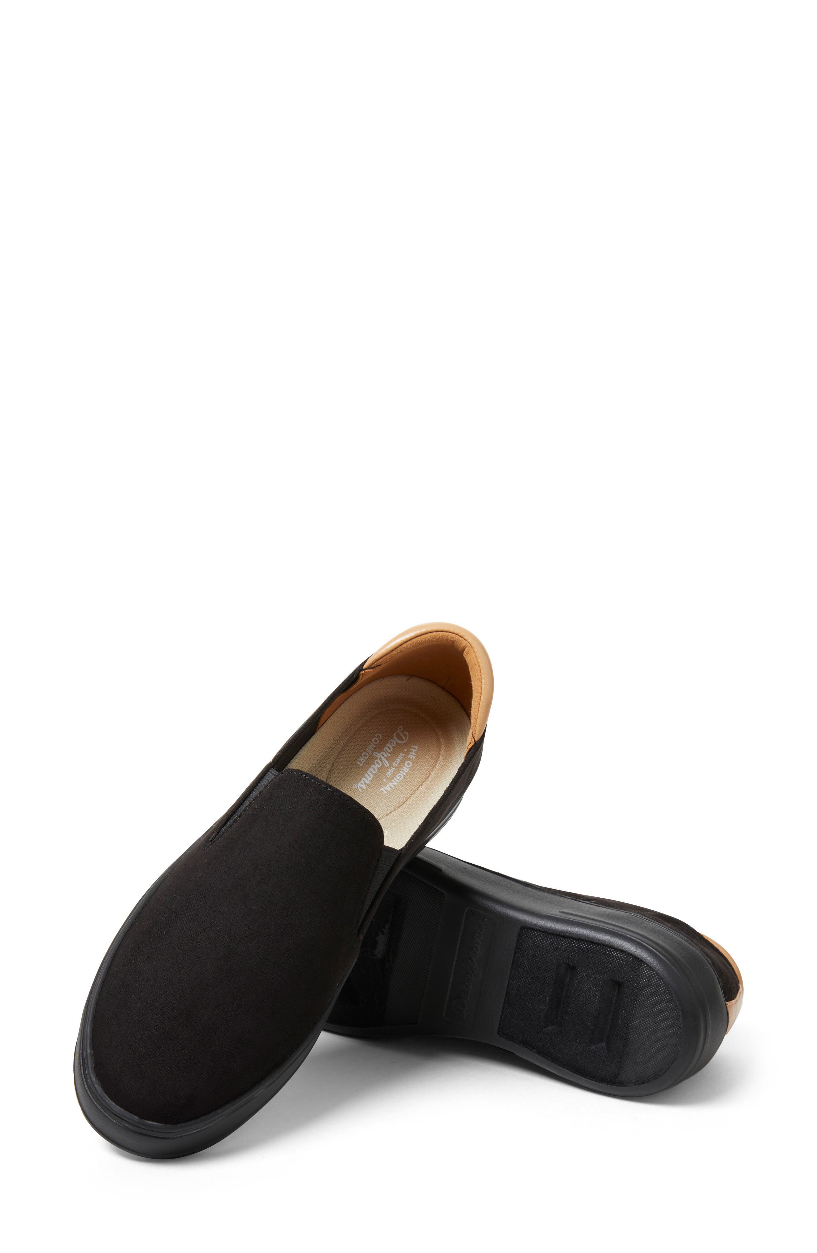 DEARFOAMS Sophie Slip-On Sneaker, Alternate, color, Black Suede