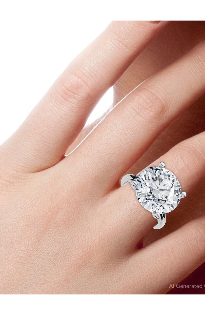 Bliss Diamond Certified 9Ct Aurora Solitaire Diamond Engagement Ring Lab Grown, Alternate, color, 