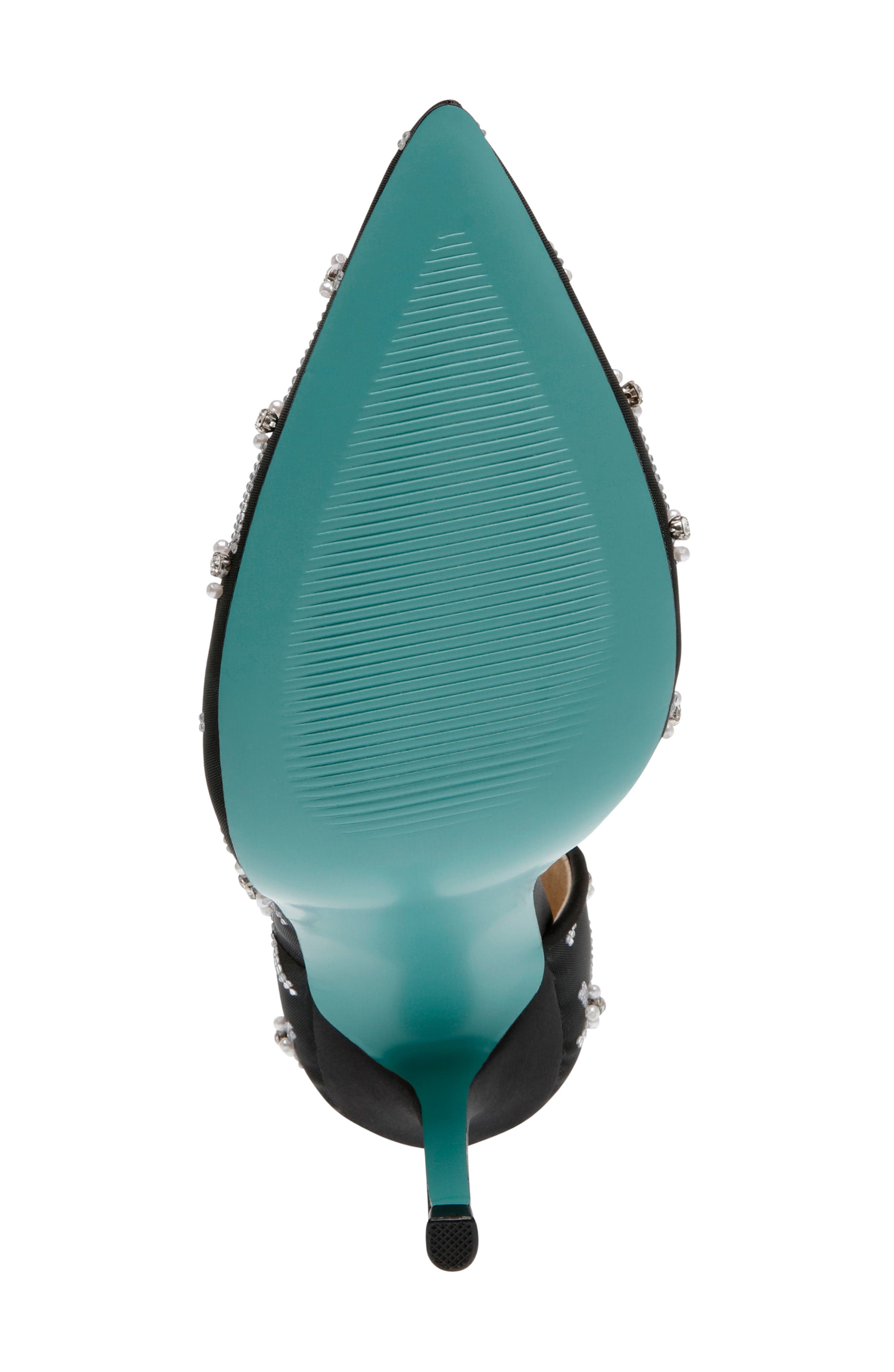 Betsey Johnson Cruze Half D'Orsay Pointed Toe Pump, Alternate, color, Black