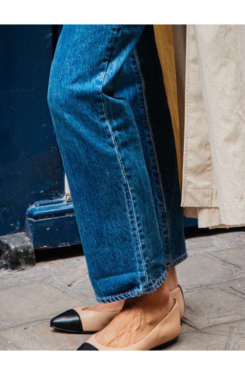 MARGAUX The Cap-Toe Pointe, Alternate, color, Dune And Black