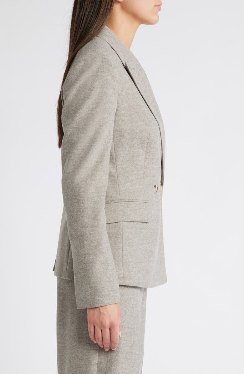BOSS Jia Double Breasted Blazer, Alternate, color, Beige Melange Flannel