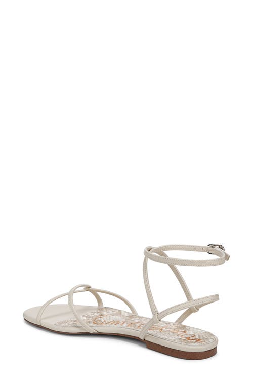 Sam Edelman Ellina Ankle Strap Sandal In Bright White