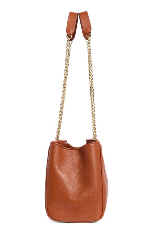 Valentino By Mario Valentino Angelina Signature Leather Shoulder Bag In Brown