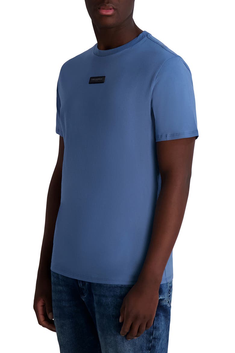 Logo Cotton Jersey T-Shirt, Alternate, color, MEDIUM BLUE