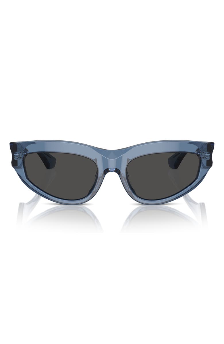 Burberry 55mm Cat Eye Sunglasses, Alternate, color, Blue