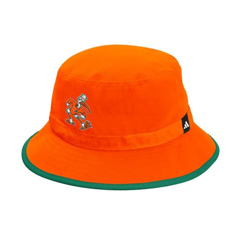 Men's adidas  Orange Miami Hurricanes Bucket Hat