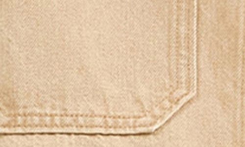 Lee Cotton Blend Twill Snap-up Overshirt In Cappucino
