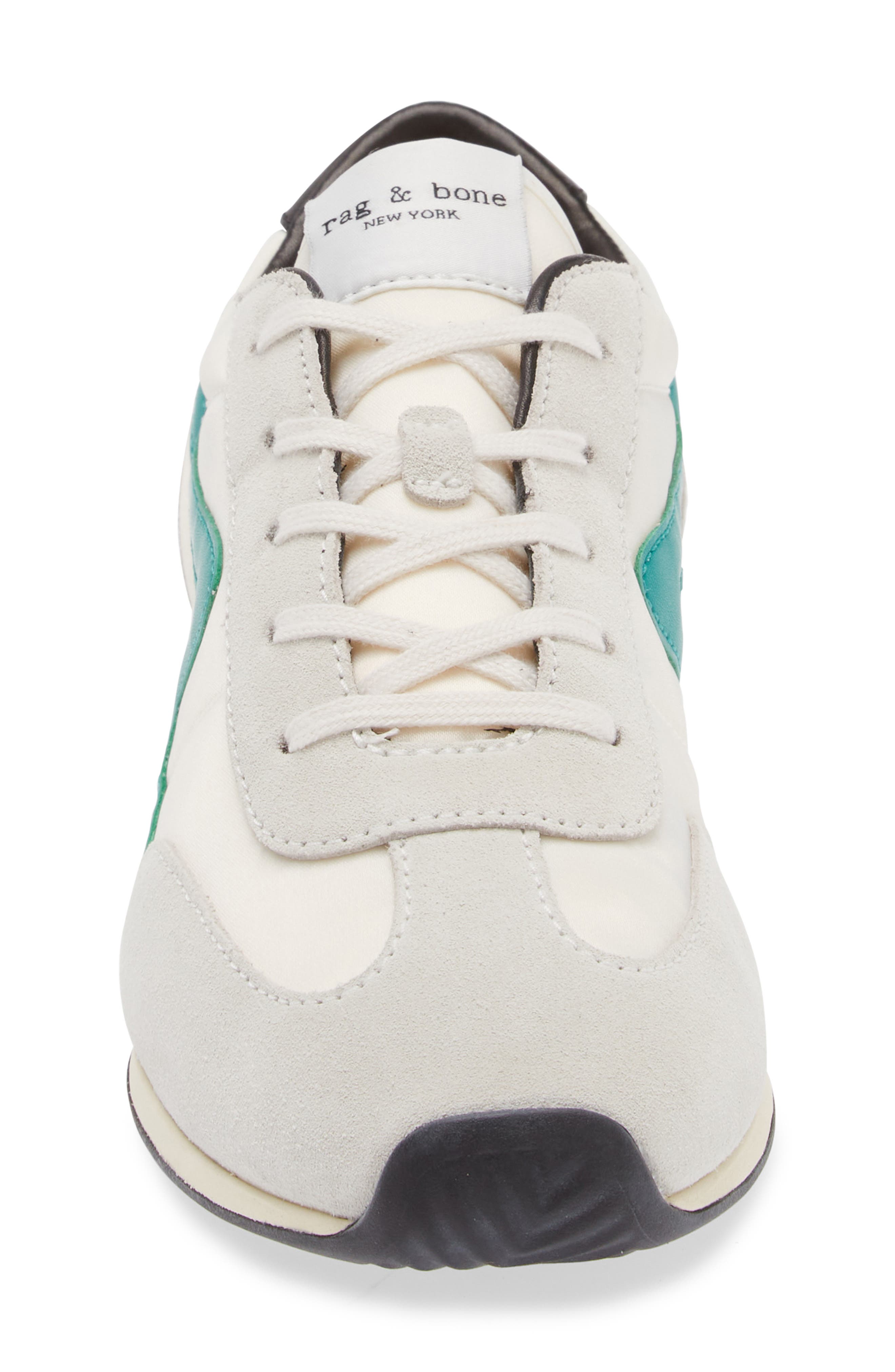 Retro Runner Slim Sneaker, Alternate, color, WHITE GREEN