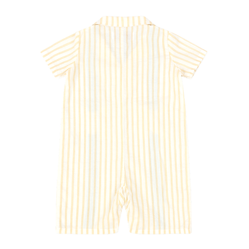 Mixed Up Clothing Bordado Baby Romper In Neutral
