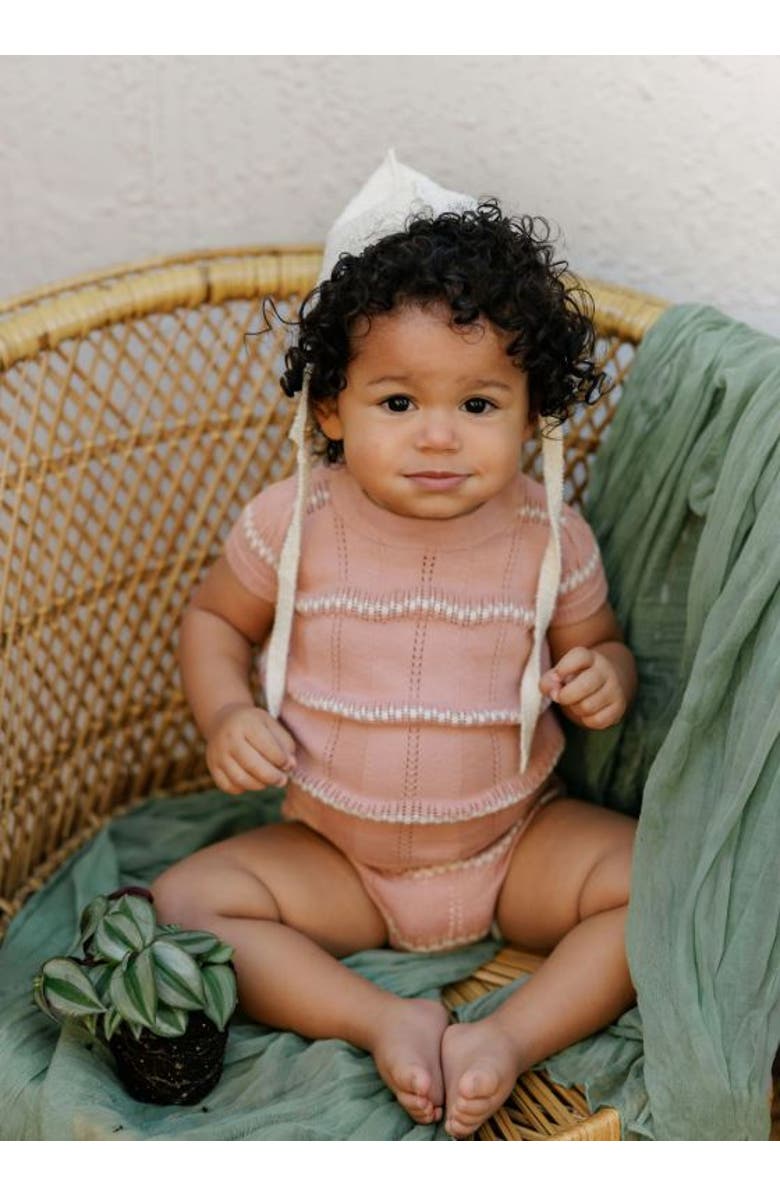 Ely's & Co. Looms Holland Collection - Girls Wave Knit 2 Piece Set, Alternate, color, Pink