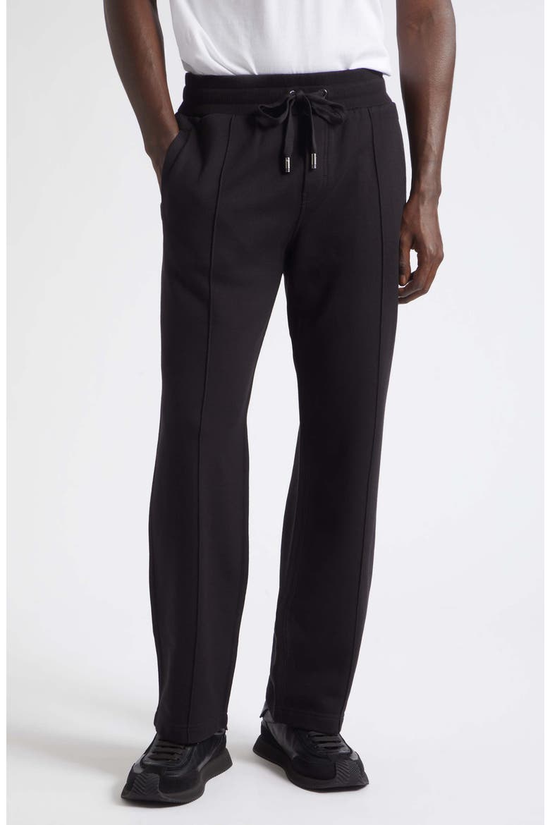 Logo Plate Pants, Main, color, NERO