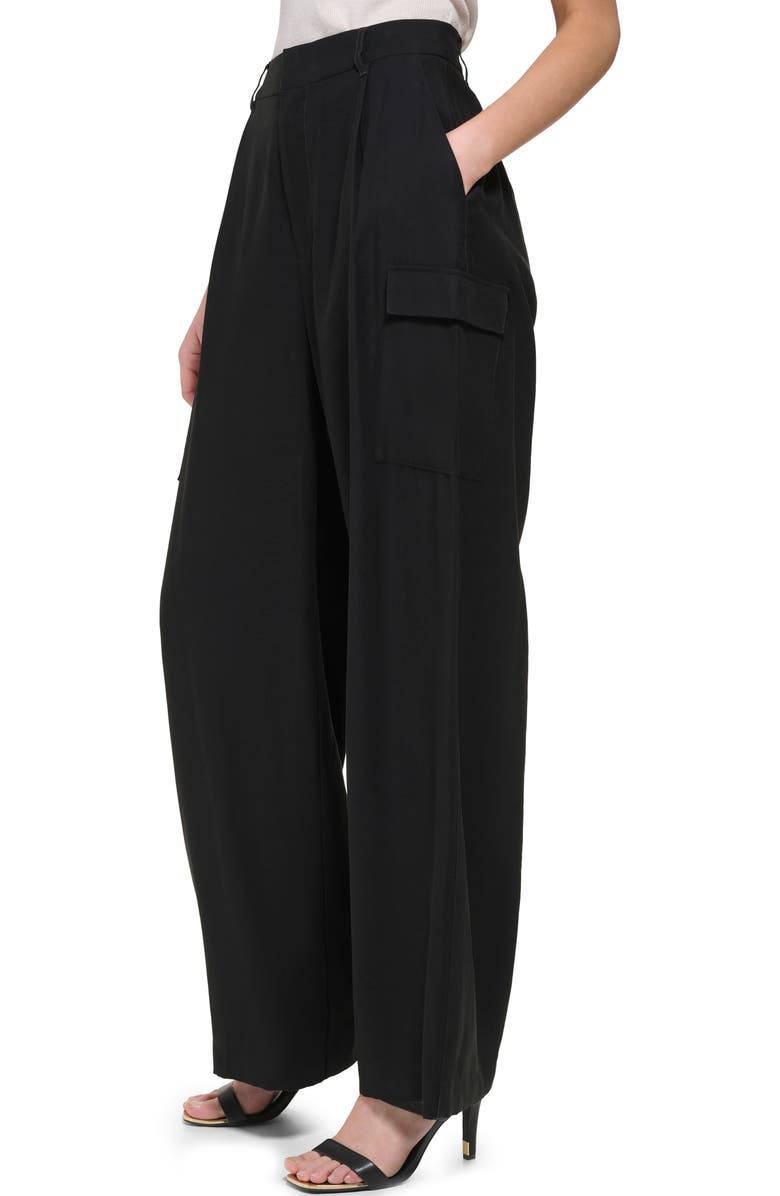DKNY Frosted Twill Cargo Trousers, Alternate, color,