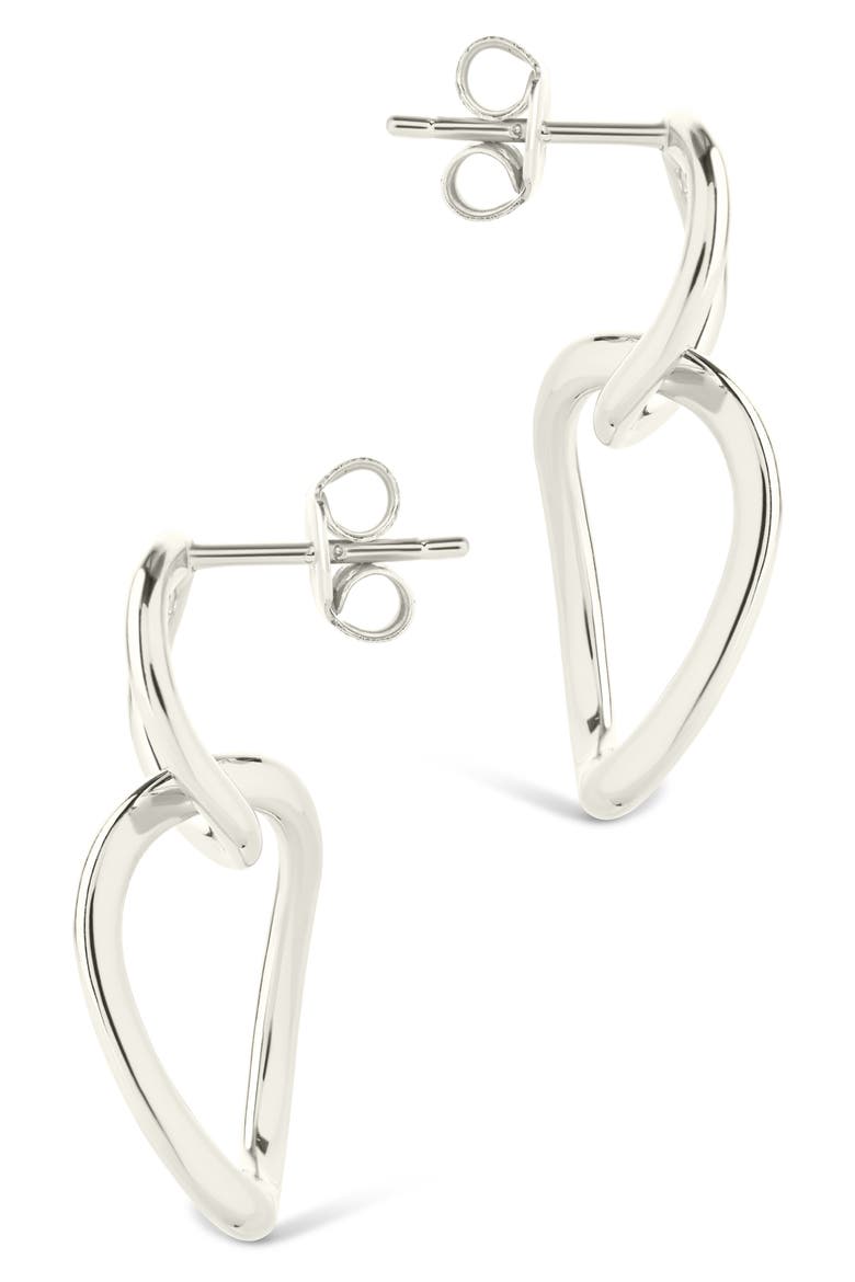 Cruz Double Link Drop Earrings, Alternate, color, SILVER