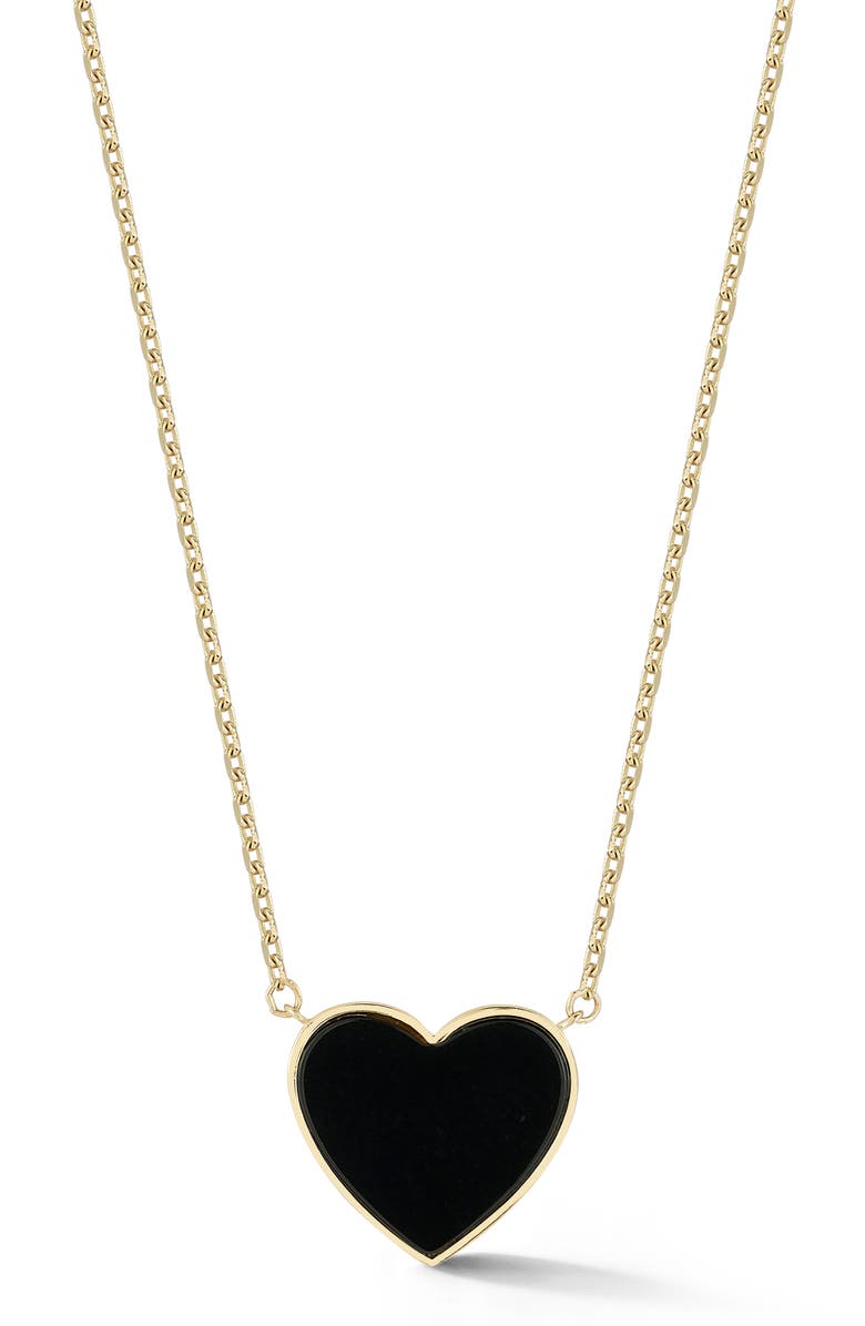 Ember Fine Jewelry 14K Gold Heart Pendant Necklace, Main, color, 