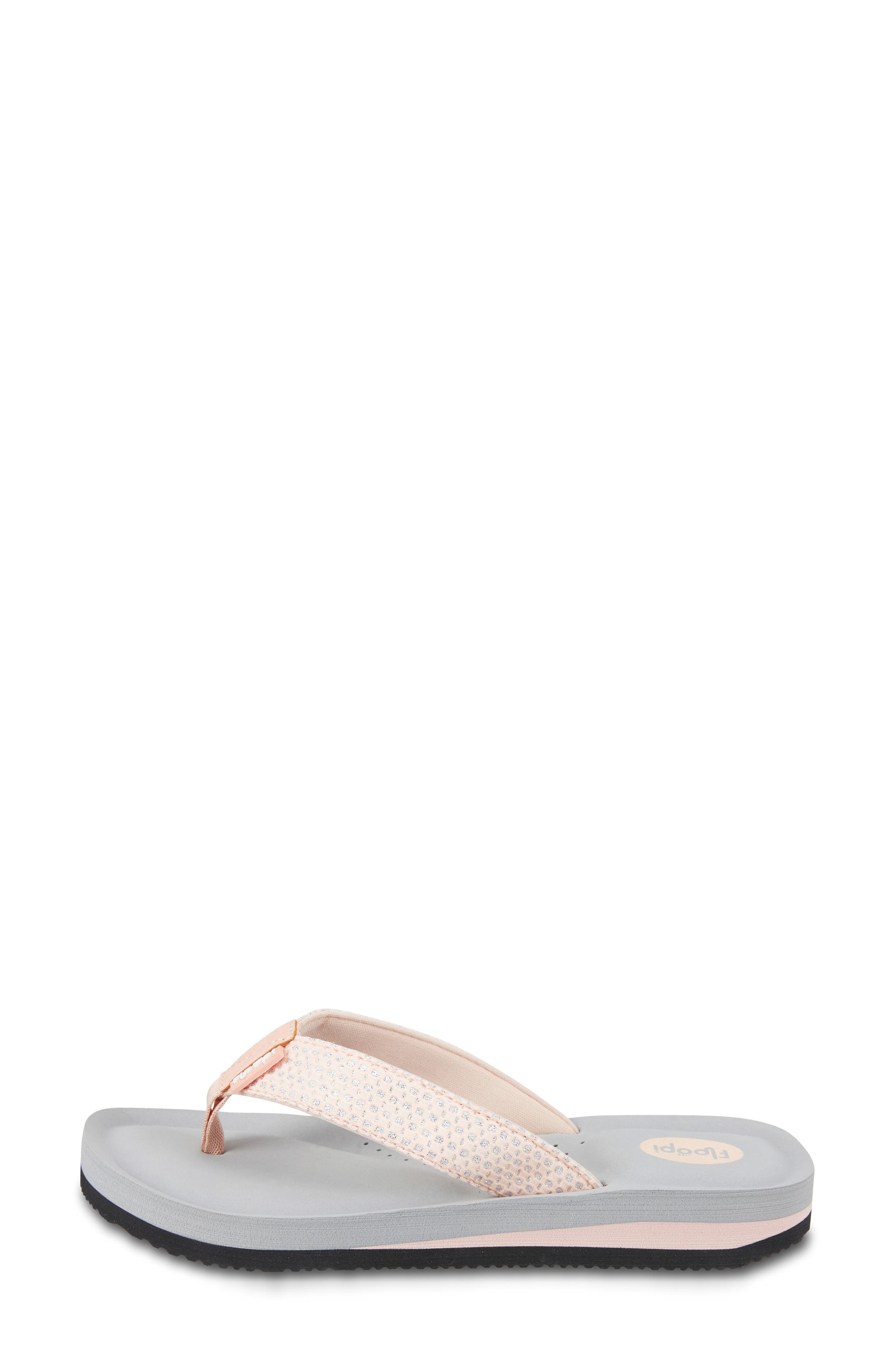 FLOOPI Sofia Sparkly Flip Flop, Alternate, color, Pale Beige
