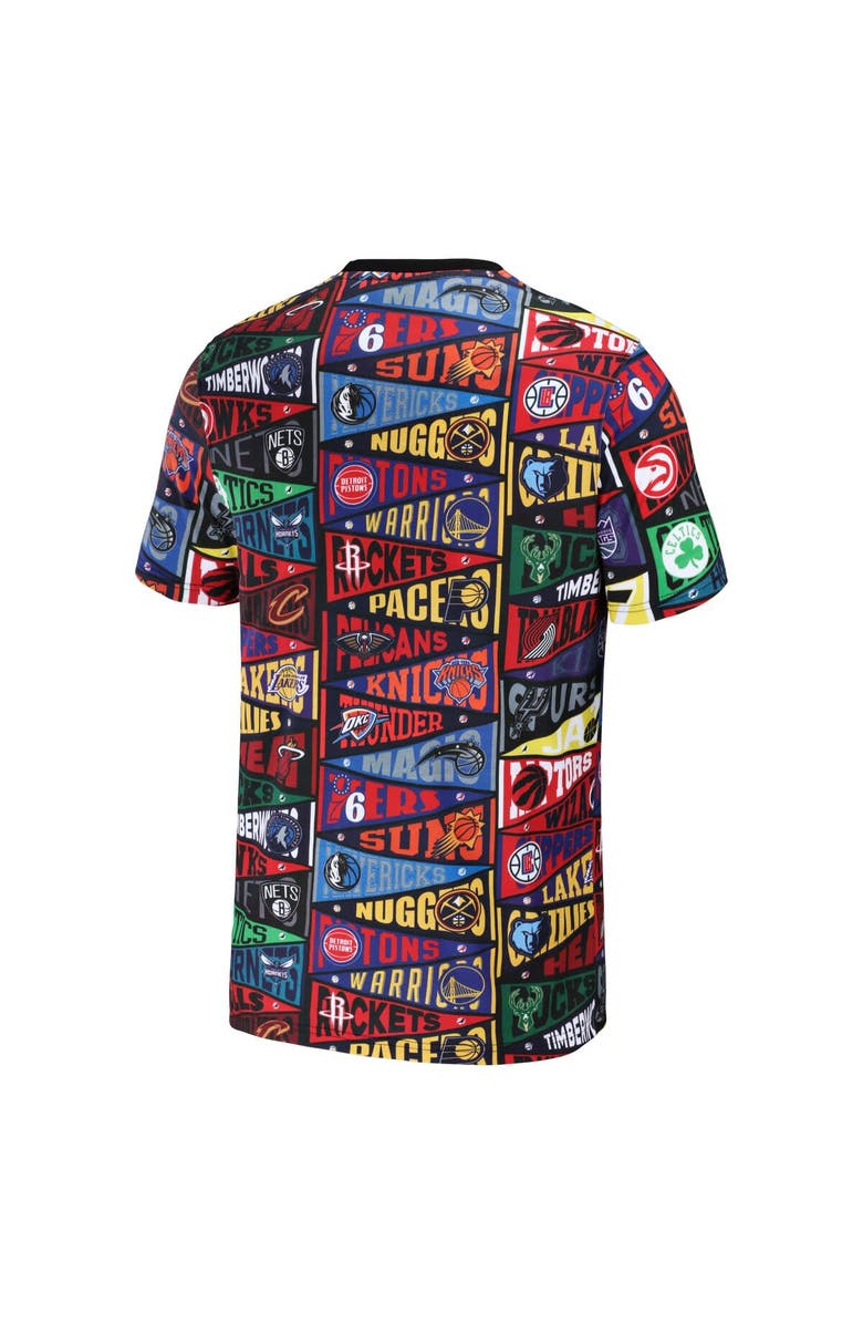 STAPLE Men's NBA x Staple Black All Teams Pennant T-Shirt, Alternate, color, 