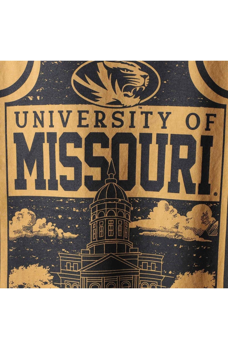 IMAGE ONE Men's Gold Missouri Tigers Comfort Colors Campus Icon T-Shirt, Alternate, color, 
