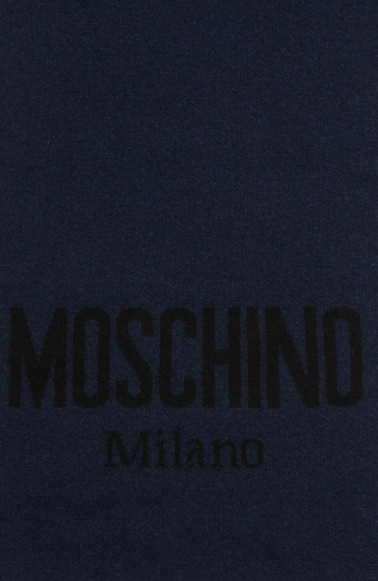 Moschino 'Moschino' Cold Weather Scarf, Alternate, color, 