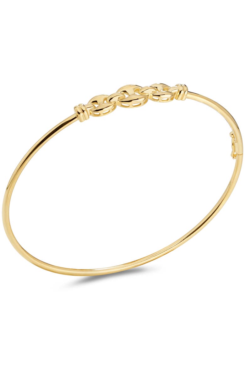 DEVATA Mariner Anchor Bangle Bracelet in 14K Gold, Alternate, color, Yellow Gold