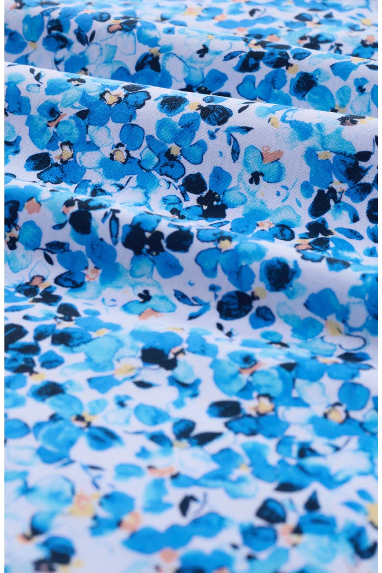 Hendrix Digital Painted Floral Print Pima Cotton Polo, Alternate, color, CLASSIC BLUE