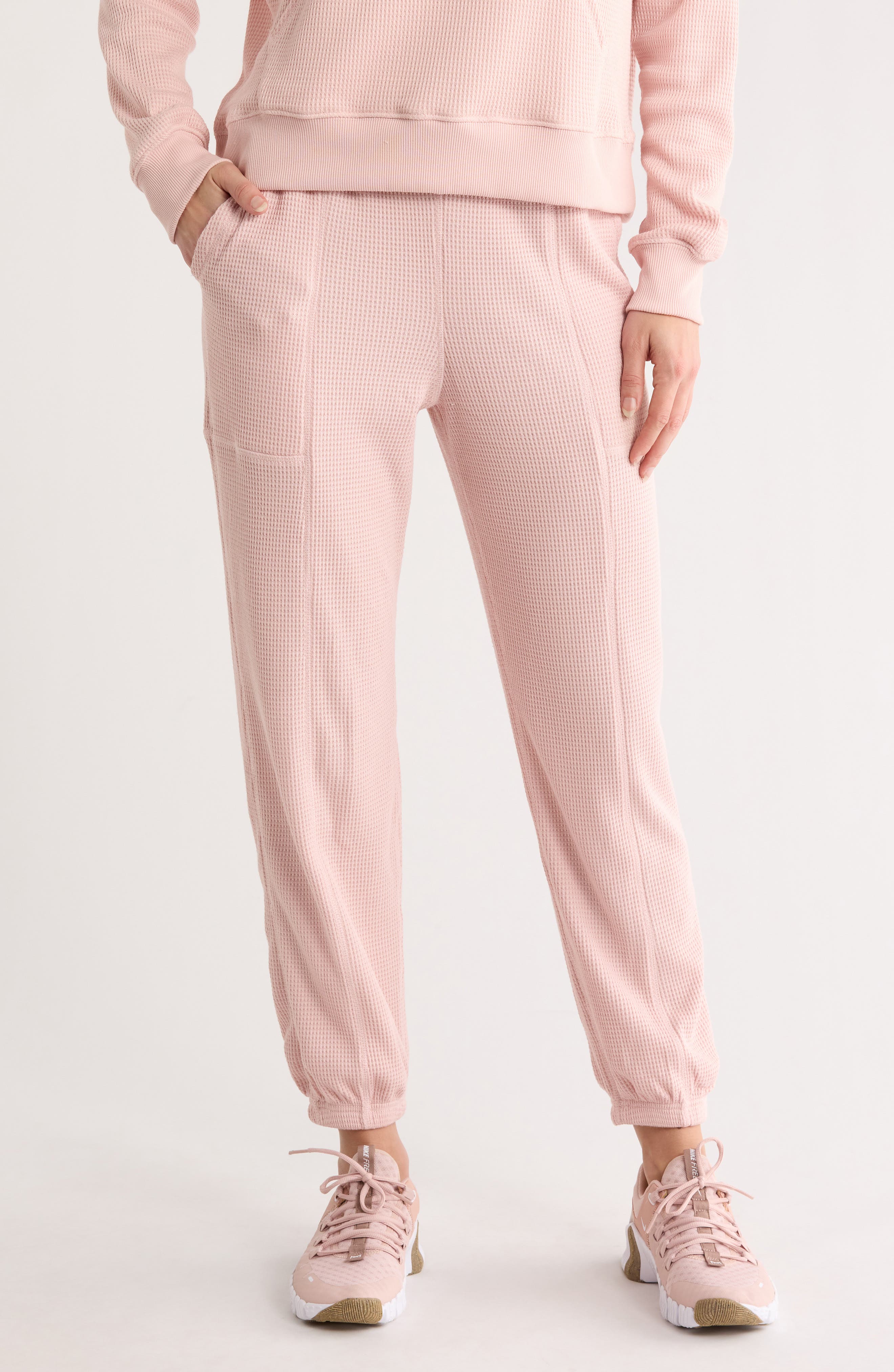 Brushed Waffle Knit Joggers - image 3