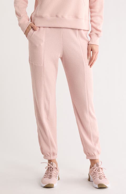 Brushed Waffle Knit Joggers