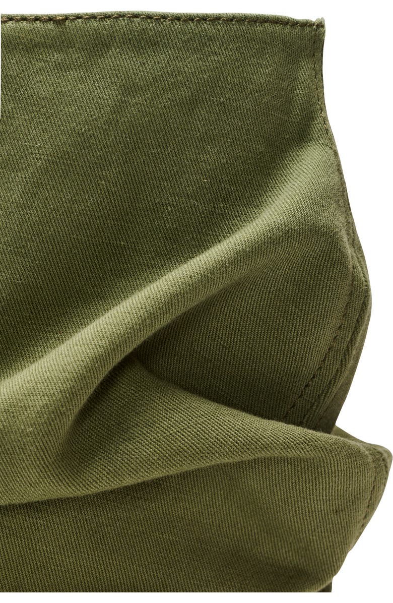 Balmain "No Wedge" cotton-linen ankle boots, Alternate, color, Green