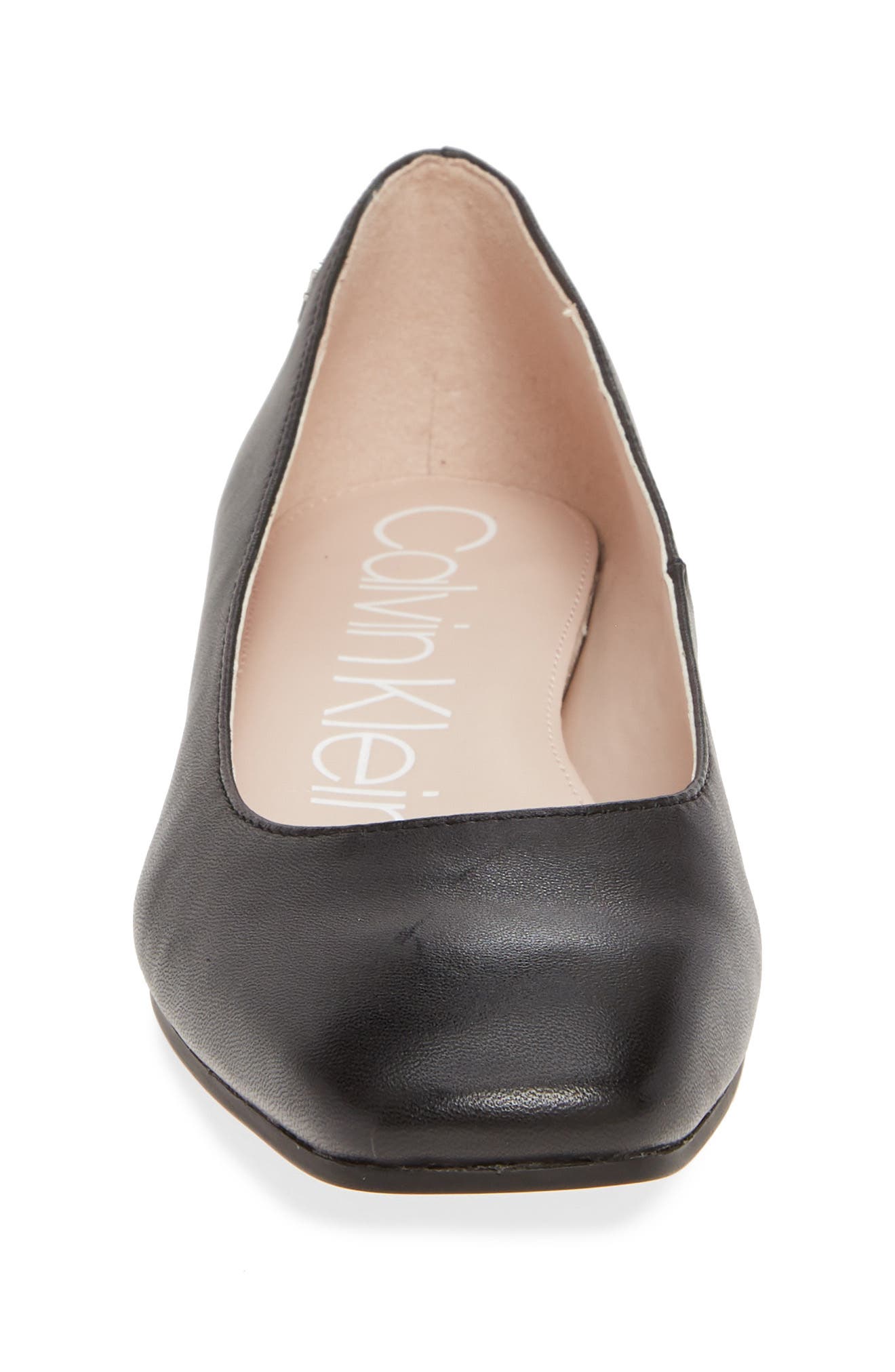 Heidy Skimmer Flat, Alternate, color, BLACK NAPPA LEATHER