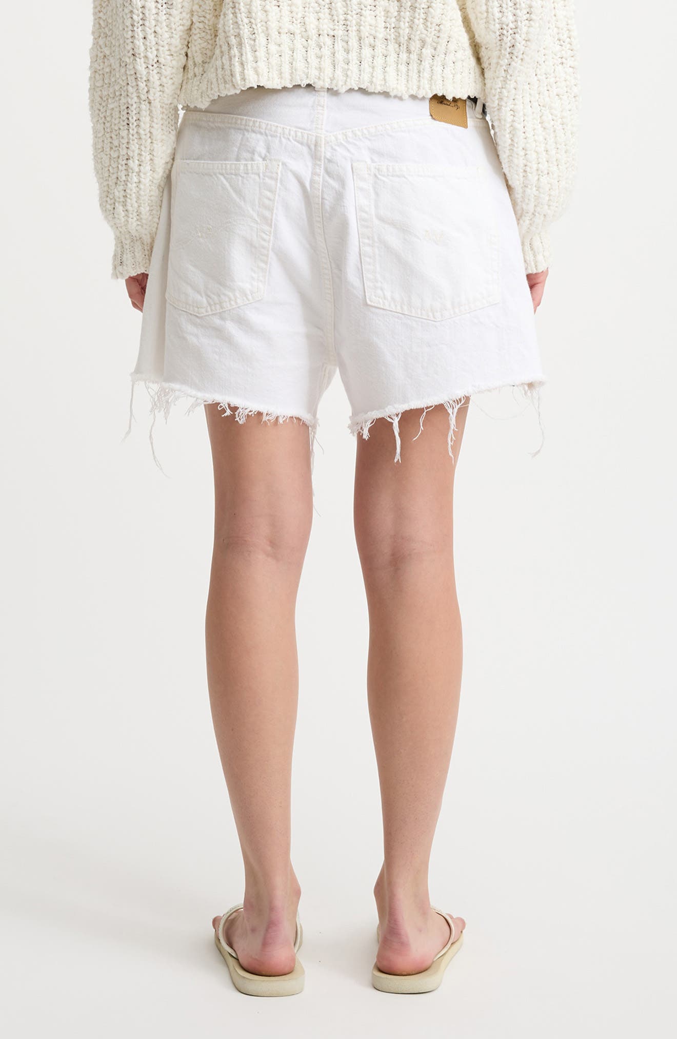 Brooke Distressed Denim Shorts - image 2