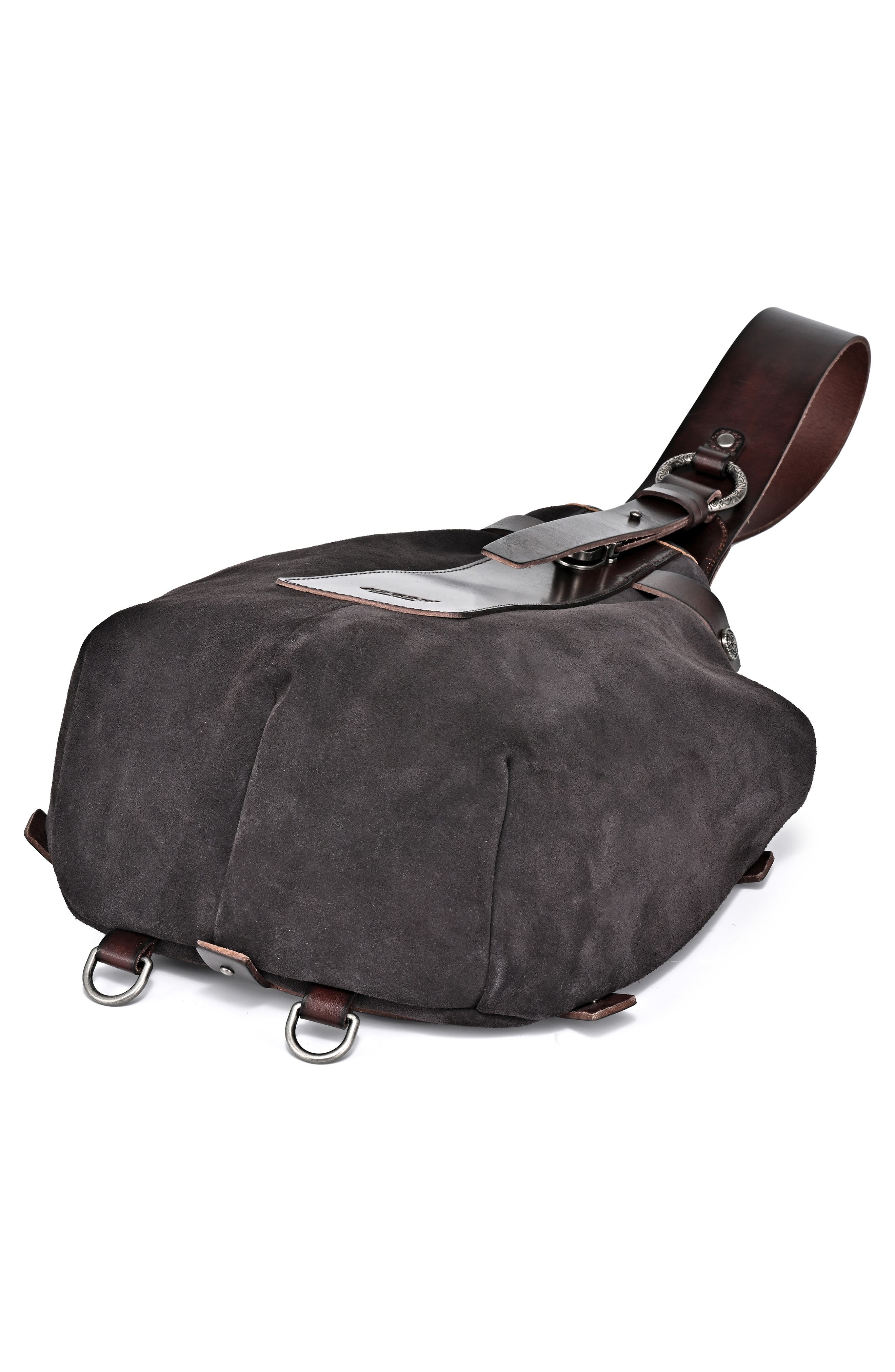 OLD TREND Daisy Leather Trim Sling Bag, Alternate, color, Grey