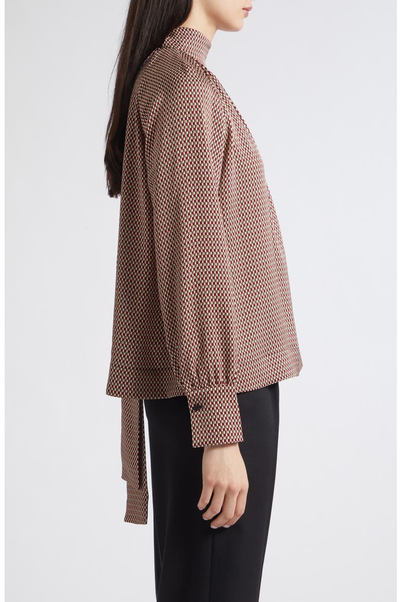 Eden Microcheck Top, Alternate, color, RED