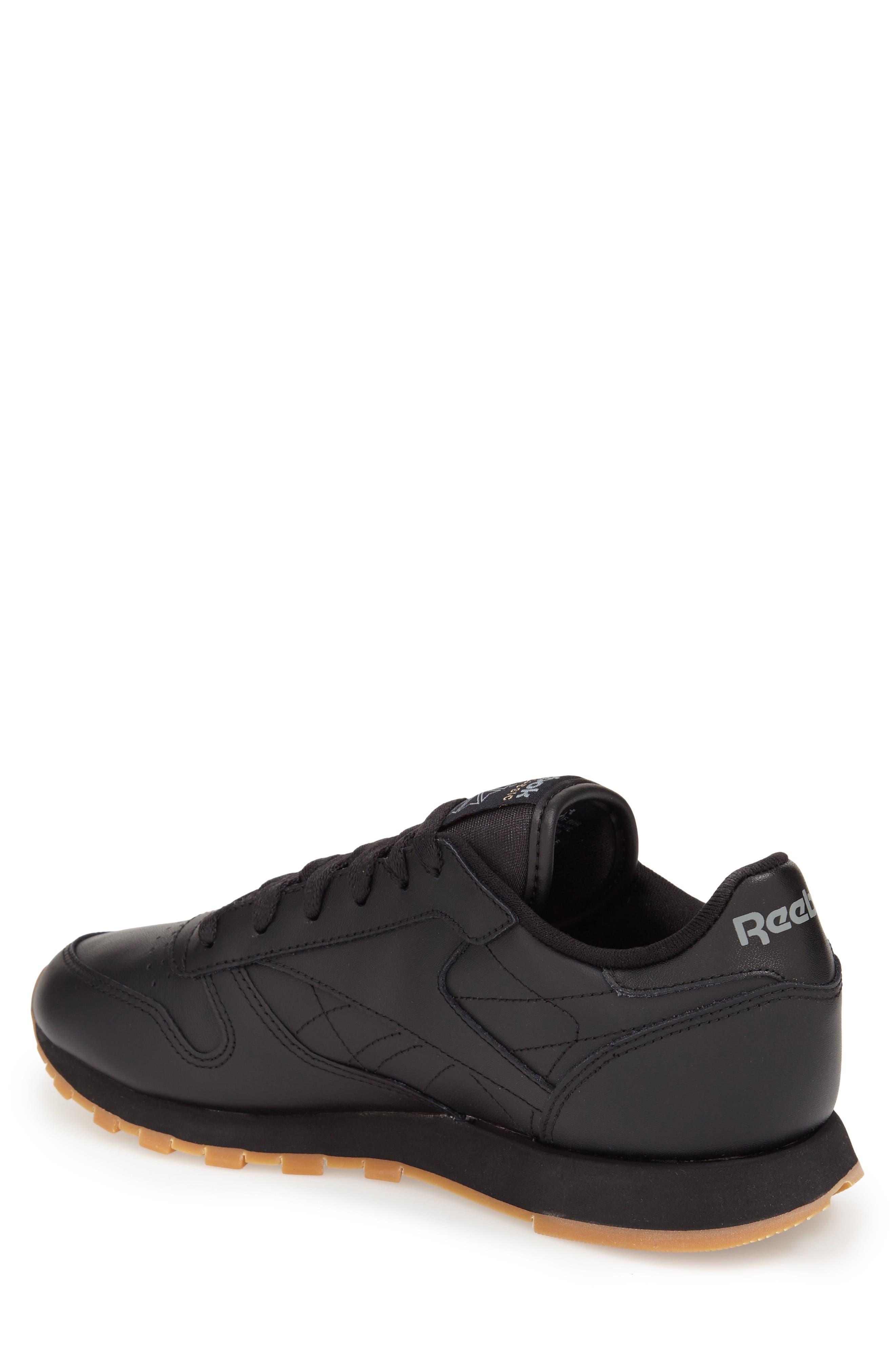 x Maison Margiela Classic Leather Sneaker, Alternate, color, BLACK/ GUM - 1