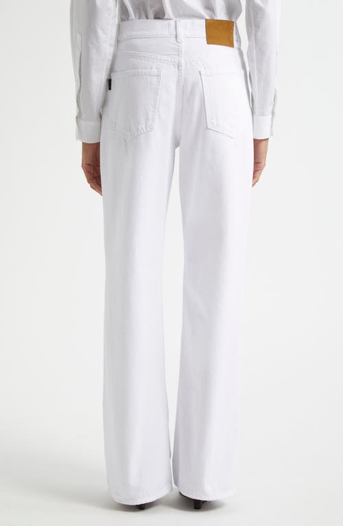 Shop Haikure Korea High Waist Straight Leg Jeans In Optical White