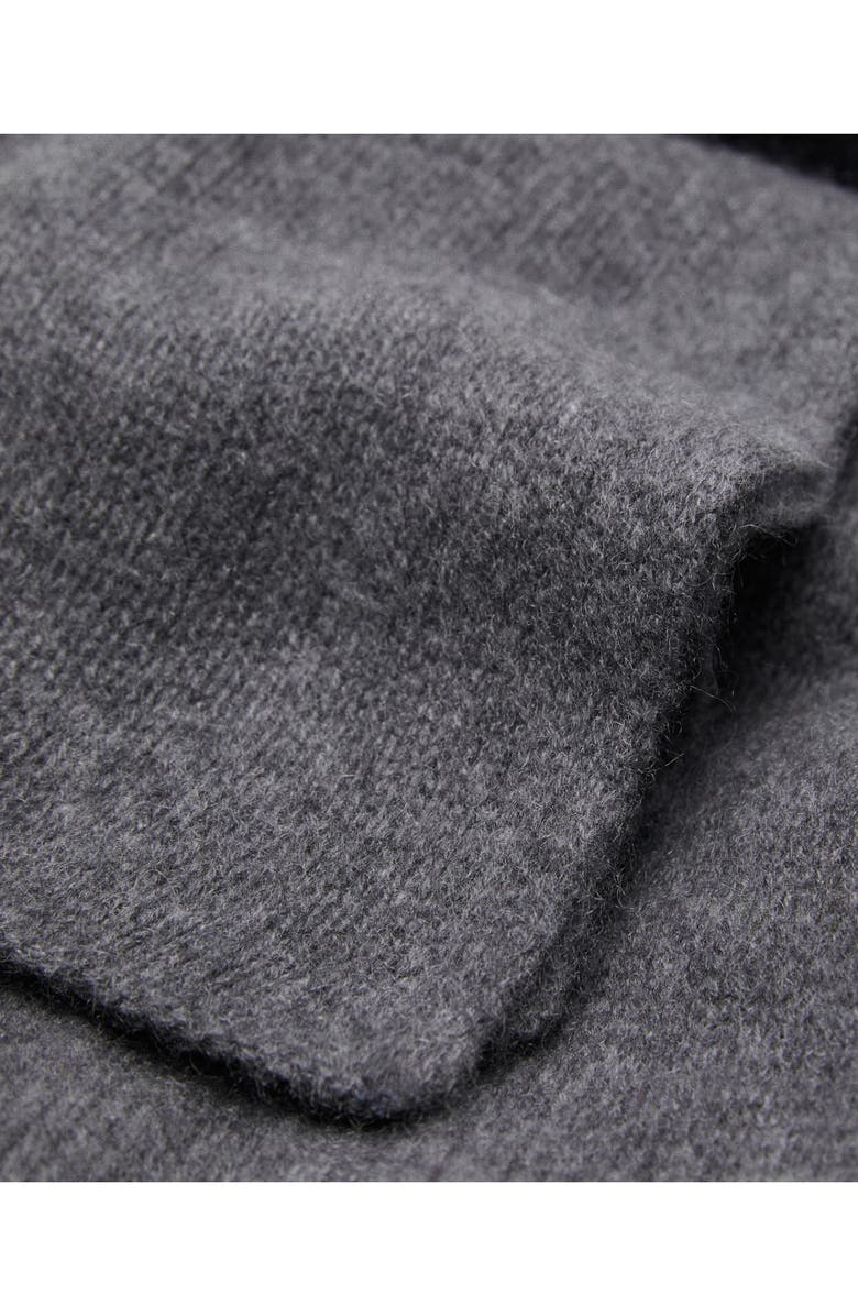 MANGO Selection Cashmere Scarf, Alternate, color, Medium Heather Grey