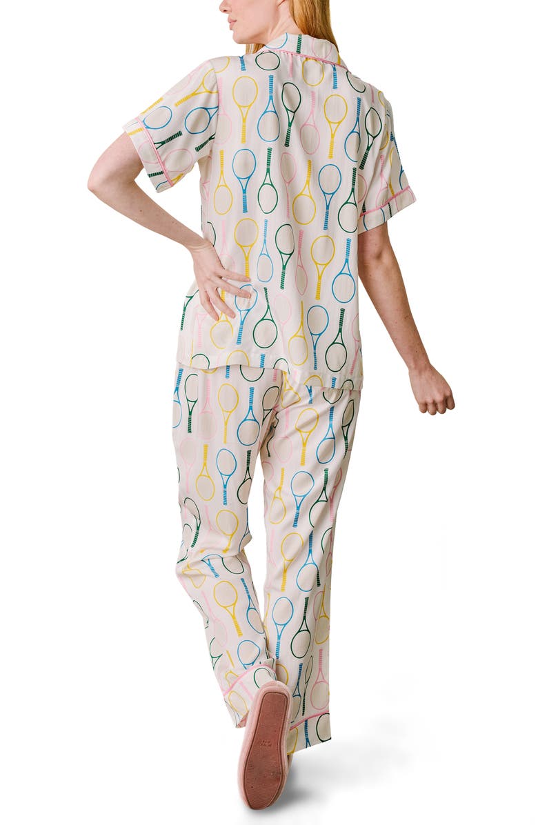 Katie Kime Tennis Time Pants Set, Alternate, color, White