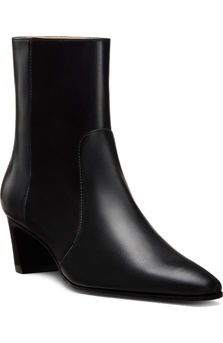 Stuart Weitzman Stassi Zip Bootie 50, Main, color, Black