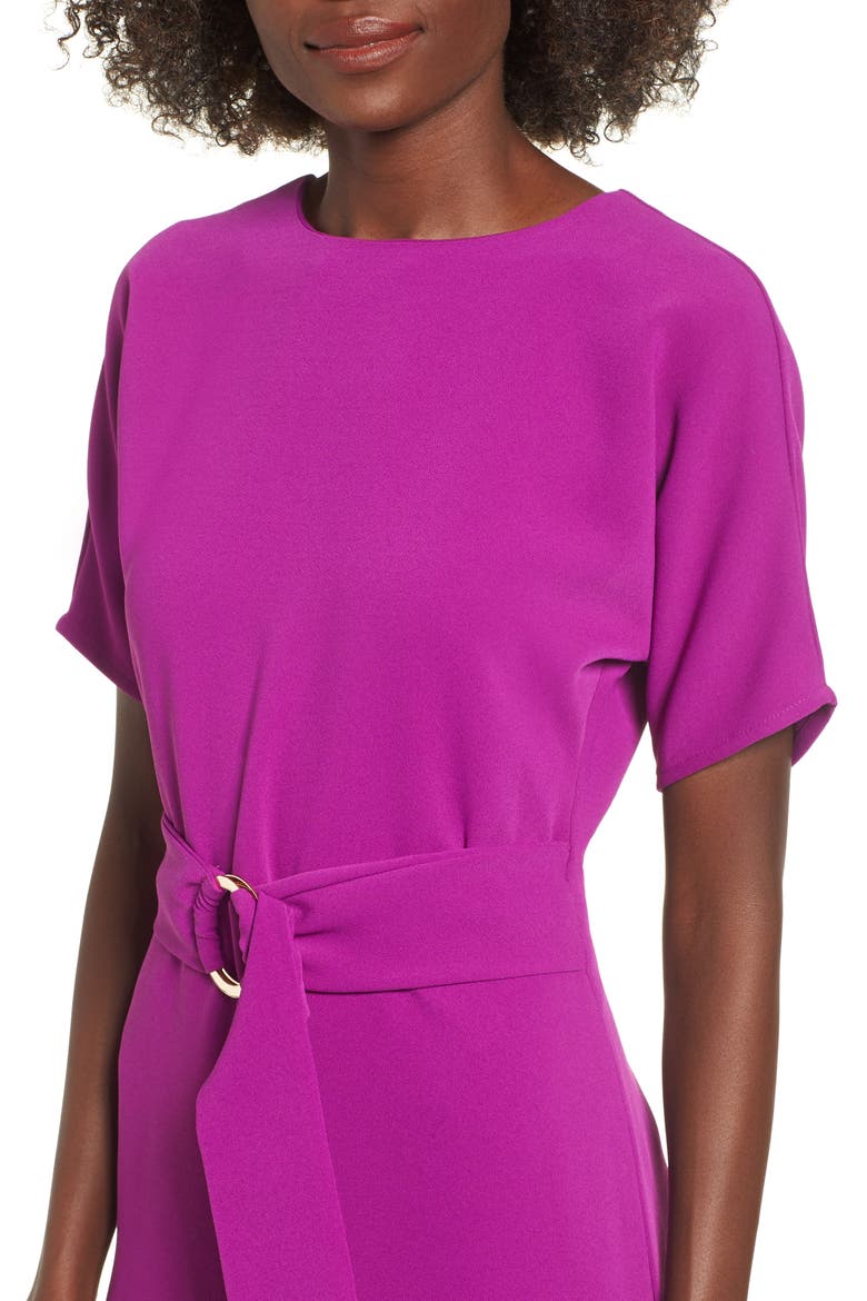 Belted Culotte Jumpsuit, Alternate, color, VIOLET