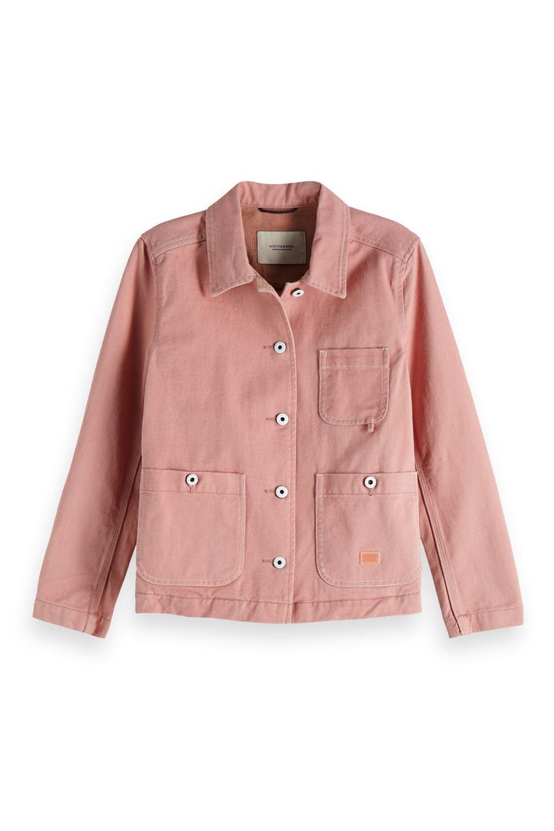 Workwear Cotton Jacket, Alternate, color, MALOJA PINK