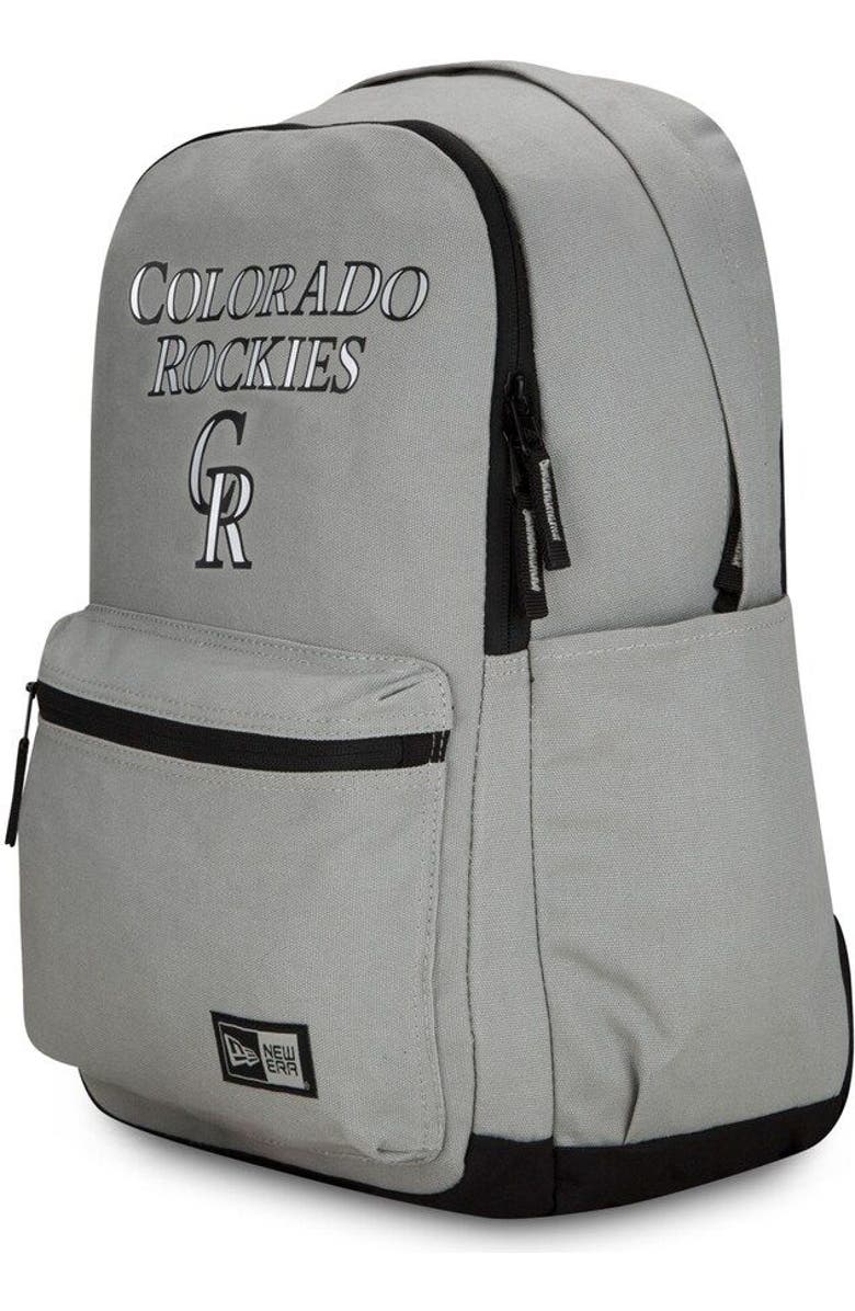 New Era Colorado Rockies Throwback Backpack, Main, color, Gray