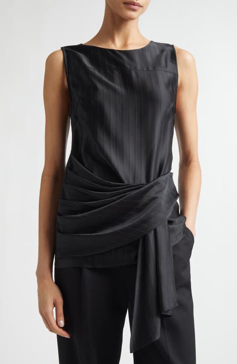 Fonda Draped Asymmetric Top