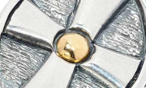 Samuel B. 18k Gold & Sterling Silver Two-tone Cross Ring In White