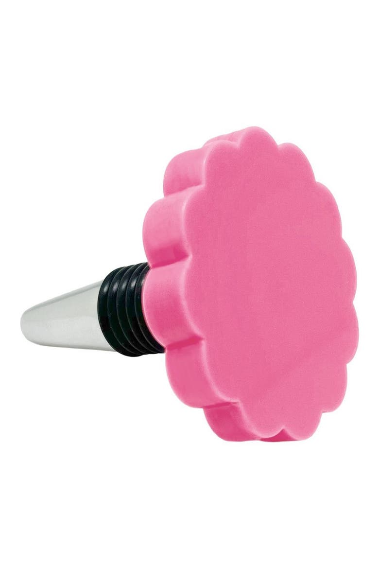 Scallop Bottle Stopper, Main, color, PINK