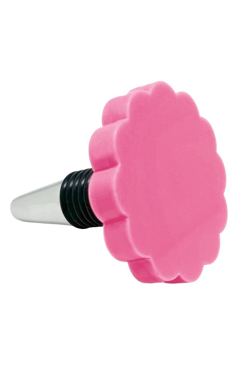 Mariposa Scallop Bottle Stopper, Main, color, Pink