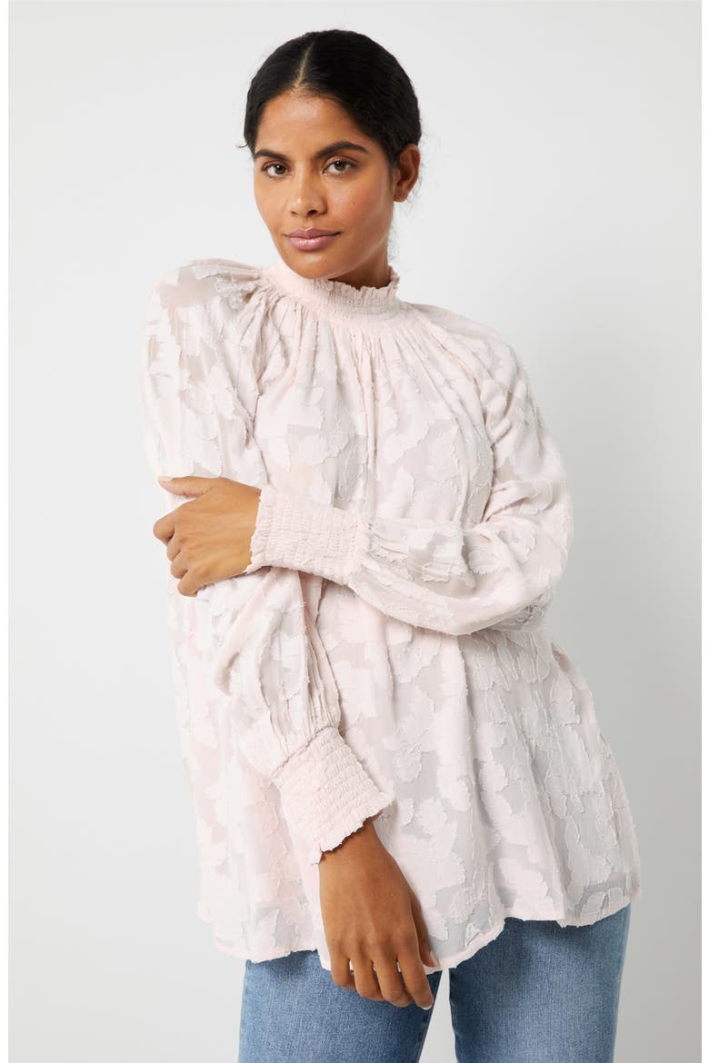 Appliqué Maternity Blouse, Alternate, color, CRYSTAL PINK