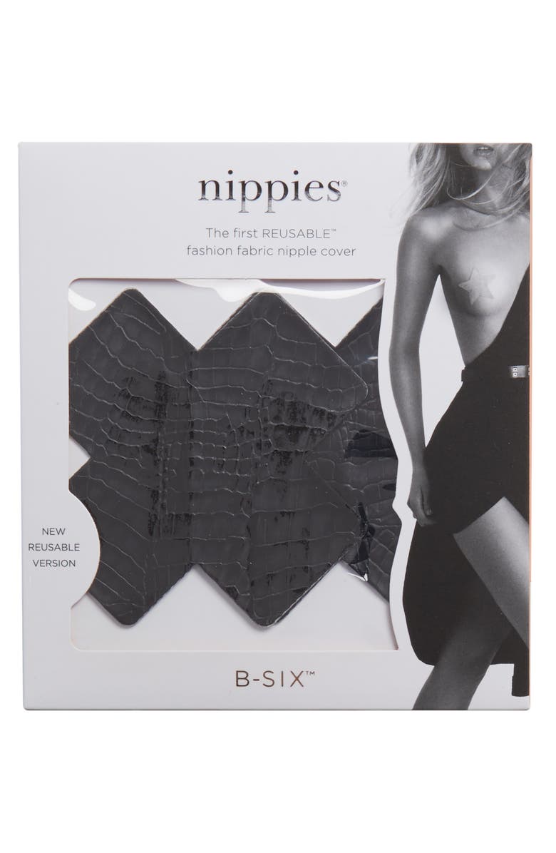 Nippies Bristols 6 Croc Embossed Reusable Nipple Covers, Alternate, color, 