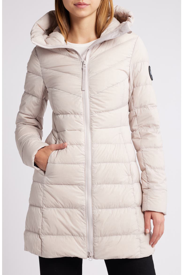 Clair 750 Fill Power Down Puffer Coat, Main, color, LUCENT ROSE