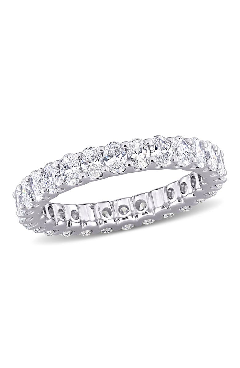Julianna B. 2-1/4 CTW Lab-Grown Diamond Oval Eternity Ring 14k, Main, color, 