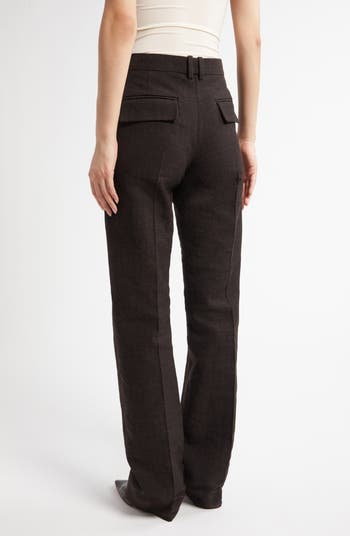 The Row Selvie Mélange Straight Leg Pants | Nordstrom