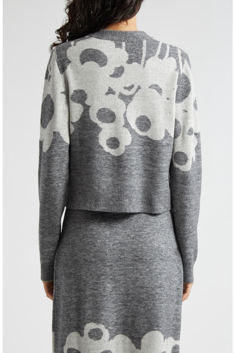 Puite Lammet Boxy Cardigan, Alternate, color, LIGHT GREY OFF-WHITE